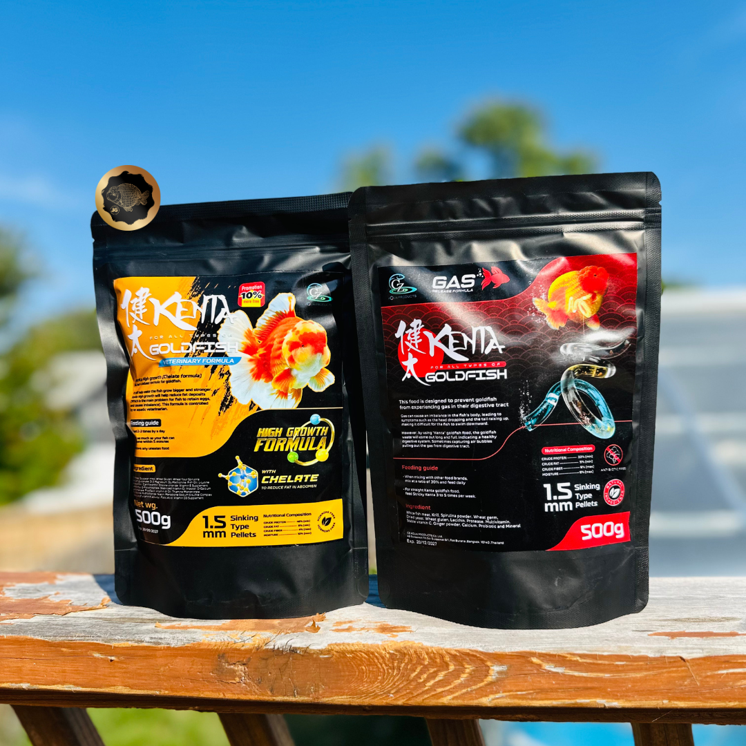 Combo Jumbo Bag 1 Kenta Gas Release 500g and Kenta High Growth extra 10% 550g Total. 1.5mm ( Sinking Pellets )