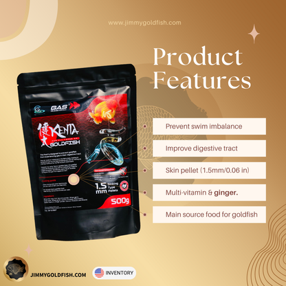 Combo Jumbo Bag 1 Kenta Gas Release 500g and Kenta High Growth extra 10% 550g Total. 1.5mm ( Sinking Pellets )