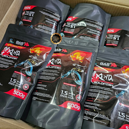 NEW* Kenta Release Gas Jumbo Bag 500g, 1.5mm ( Sinking Pellets )