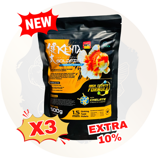 New Jumbo Bag Kenta High Growth extra 10% 550g Total . 1.5mm (Sinking Pellets)