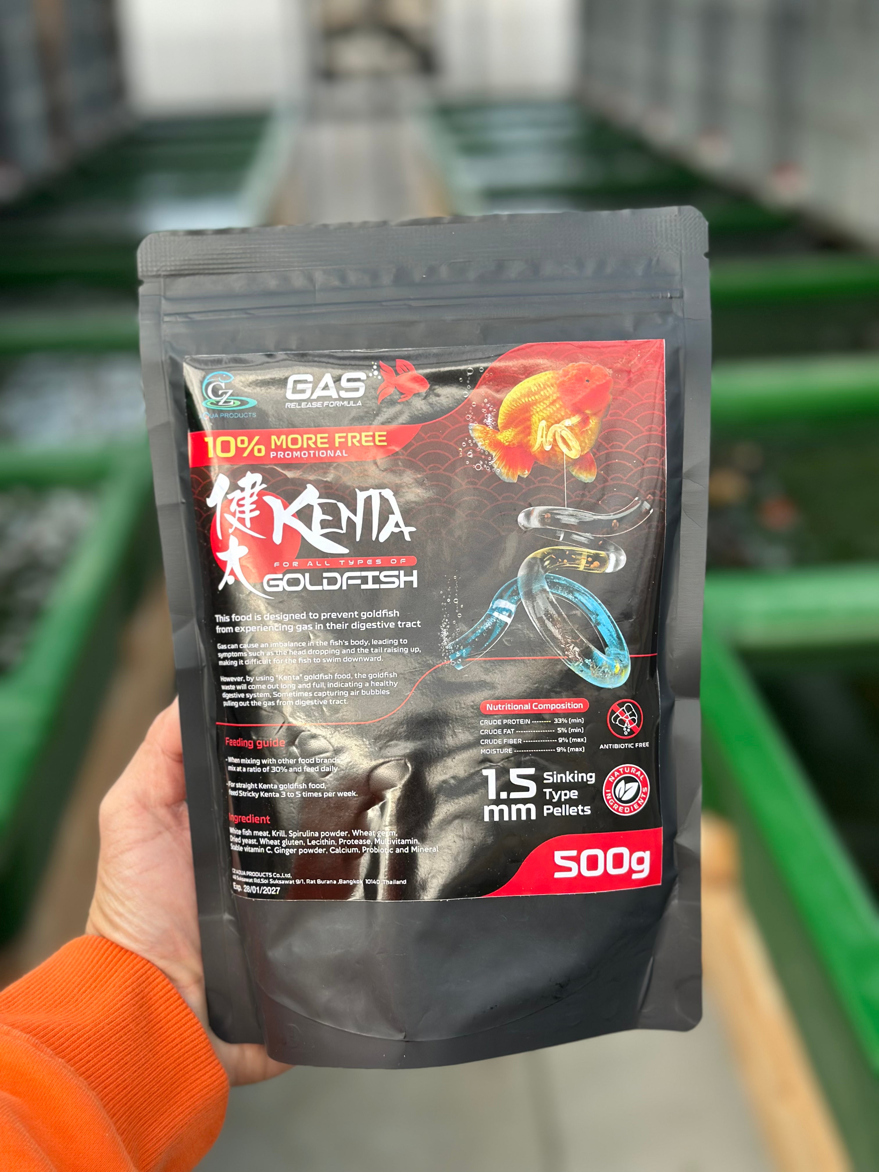 Kenta Release Gas 150 g, balines de hundimiento de 1,5 mm