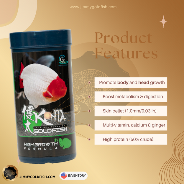 Kenta High Growth 180 g, pellets de hundimiento de 1 mm